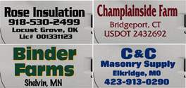 truck door lettering examples