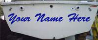 Boat Name Decals