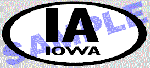State Oval Decal