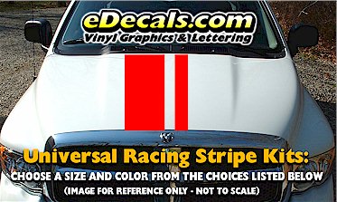 Dual offset racing stripes