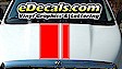 Dual Offset racing stripes with pinstripe