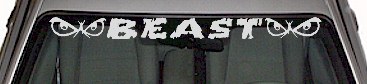The Beast Window Decal