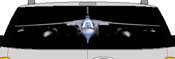 tornado  rear window mural decal
