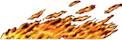 Real Fire Flame Decal Sticker Graphics