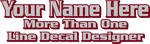 Instant Multi Line Decal Designer