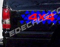  ACC354 Two Color 4x4 Decal