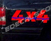  ACC357 Two Color 4x4 Decal