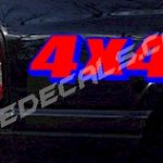 ACC358 Two Color 4x4 Decal