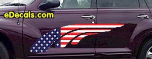 ACC902 USA Striped Accent Decal