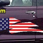 ACC904 USA Striped Accent Decal