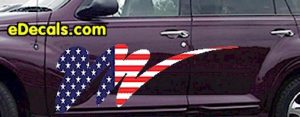 ACC907 USA Striped Accent Decal