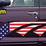 ACC909 USA Striped Accent Decal