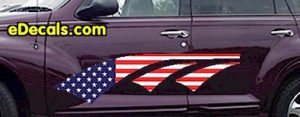 ACC909 USA Striped Accent Decal
