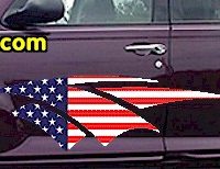  ACC912 USA Striped Accent Decal