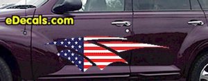 ACC912 USA Striped Accent Decal