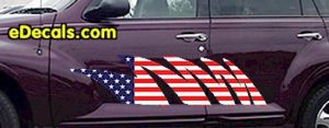ACC913 USA Striped Accent Decal