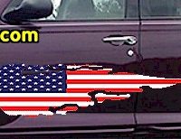  ACC916 USA Striped Accent Decal