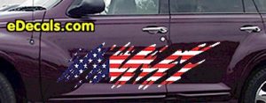 ACC918 USA Striped Accent Decal