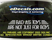 BMP105 Bad Ass Toys Bumper Sticker Decal