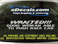  BMP111 Wanted Good Woman Bumper Sticker Decal