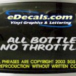 BMP115 All Bottle Bumper Sticker Decal