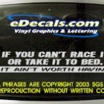 BMP116 If you Can't Race It Bumper Sticker Decal