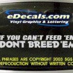 BMP119 If You Can't Feed Em Bumper Sticker Decal