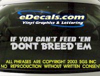 BMP119 If You Can't Feed Em Bumper Sticker Decal