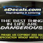 BMP124 The Best Things in Life Bumper Sticker Decal