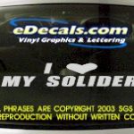 BMP134 I Love My Bumper Sticker Decal