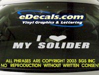  BMP134 I Love My Bumper Sticker Decal