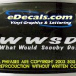 BMP135 What Would Scooby Do Bumper Sticker Decal