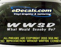  BMP135 What Would Scooby Do Bumper Sticker Decal