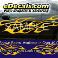  BSA101 Flameout Full Body Accent Graphic Decal Kit