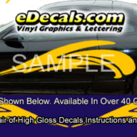  BSA107 Wave Full Body Accent Graphic Decal Kit