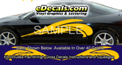 BSA107 Wave Full Body Accent Graphic Decal Kit