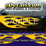 BSA111 Flame Full Body Accent Graphic Decal Kit
