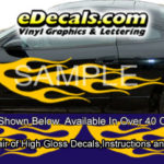 BSA113 Flame Full Body Accent Graphic Decal Kit