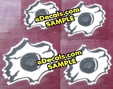  BUL102 Style A Bullet Hole Decals Combination Set