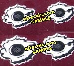 BUL104 Style B Bullet Hole Decals Combination Set