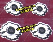  BUL106 Style C Bullet Hole Decals Combination Set