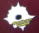 BUL107 Style D Bullet Hole Decals
