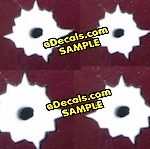 BUL108 Style D Bullet Hole Decals Combination Set