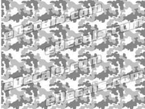 CAM205 Camoflage Printed Vinyl Material - Urban Snow