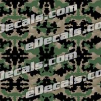  CAM207 Camoflage Printed Vinyl Material - Crossfire Pattern