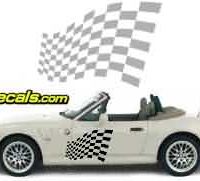  CFG107 Checkered Flag Decal