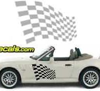  CFG117 Checkered Flag Decal