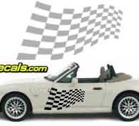  CFG118 Checkered Flag Decal