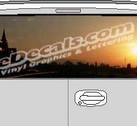 CLR103 Sunset II Vision Rear Window Mural Decal