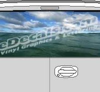 CLR105 Ocean Vision Rear Window Mural Decal